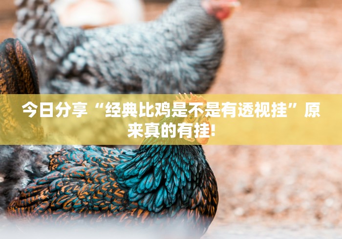 今日分享“经典比鸡是不是有透视挂”原来真的有挂!