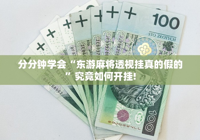 分分钟学会“东游麻将透视挂真的假的”究竟如何开挂!