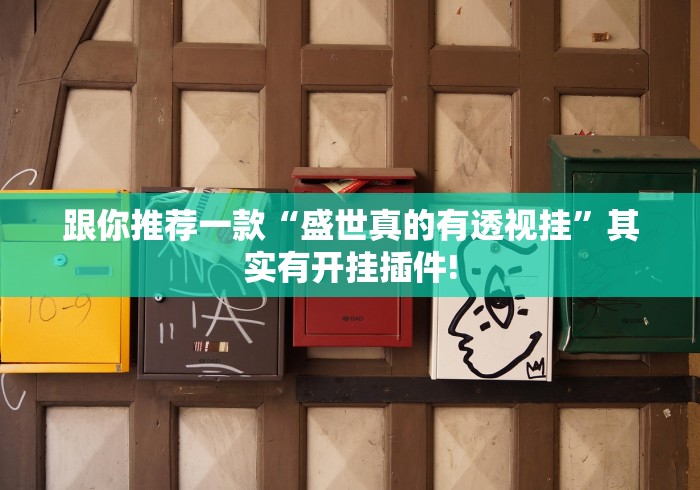 跟你推荐一款“盛世真的有透视挂”其实有开挂插件! 跟你推荐一款“盛世真的有透视挂”其实有开挂插件!