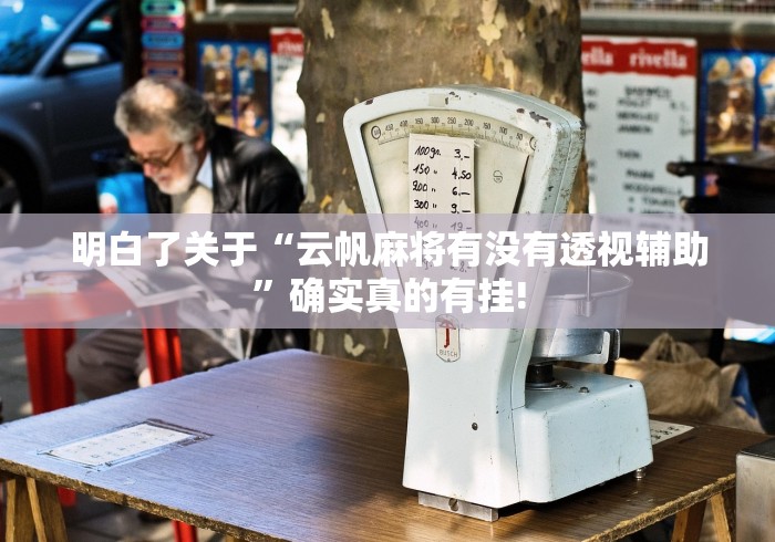 明白了关于“云帆麻将有没有透视辅助”确实真的有挂!