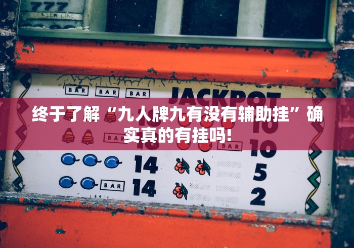 终于了解“九人牌九有没有辅助挂”确实真的有挂吗!