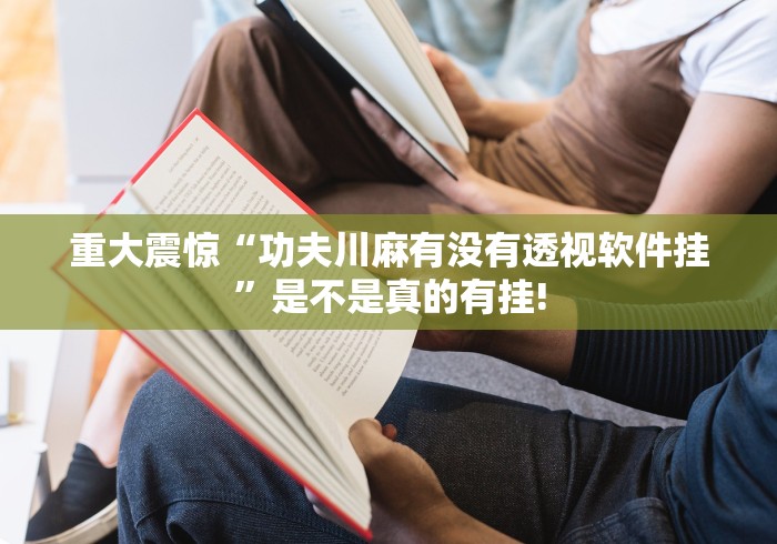重大震惊“功夫川麻有没有透视软件挂”是不是真的有挂!