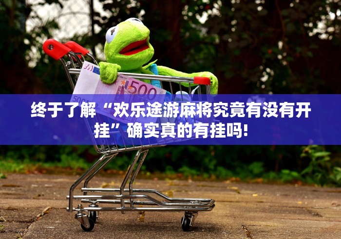 终于了解“欢乐途游麻将究竟有没有开挂”确实真的有挂吗!