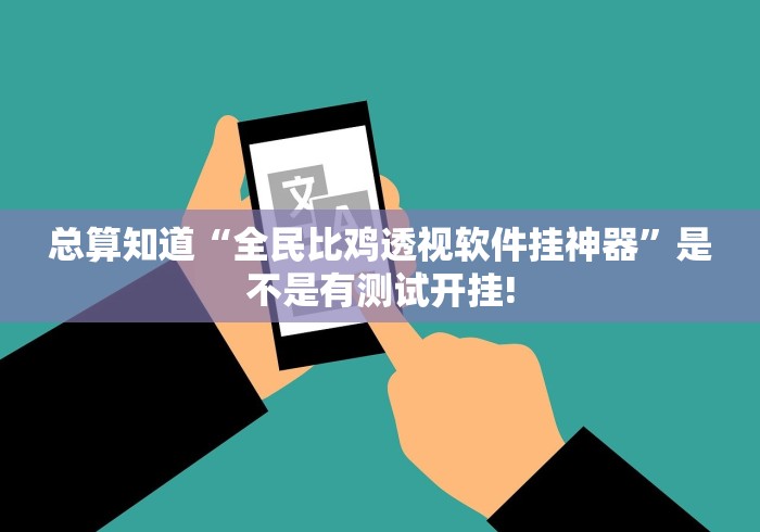 总算知道“全民比鸡透视软件挂神器”是不是有测试开挂!